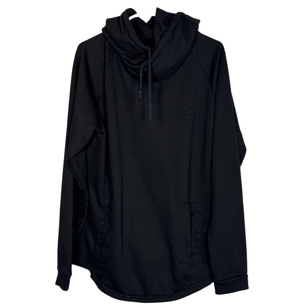 ARSNL Men's Lantern Hoodie Size L Black Cowl Neck Streetwear Sweatshirt Pullover